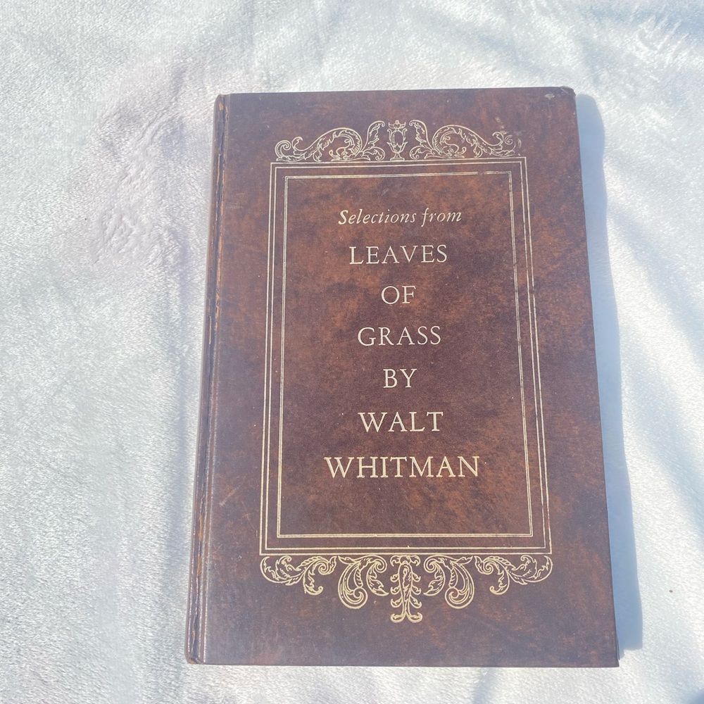 Brown Hardcover Book - Selections from Leaves of Grass